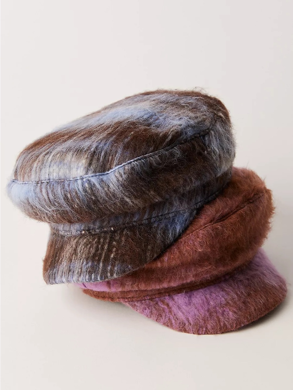 Nwot Free People upstate cadet wool cap purple